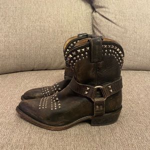 Frye Harness Ankle Boots